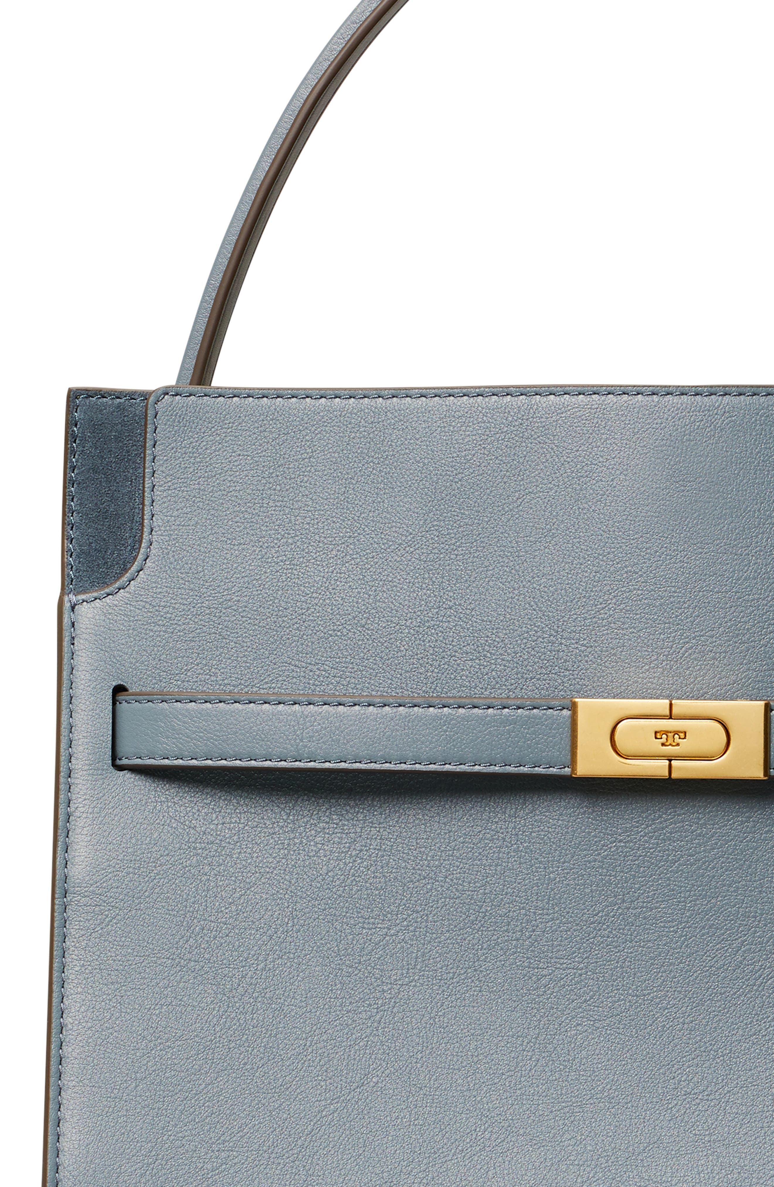 Tory Burch Lee Radziwill Leather Double Bag, Alternate, color, 