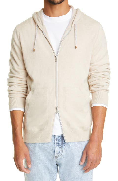 ブルネロクチネリ　コットンリブパーカー　S-XS Goodwear (グッドウェア) リブライン プルオーバー パーカー