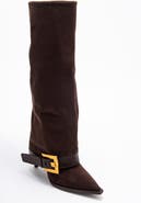 Prologue Shoes Elva Buckle Strap Knee High Boot