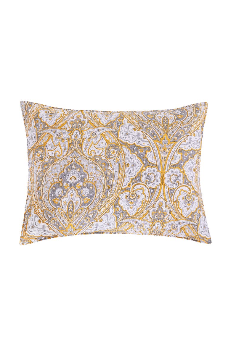 Shay Damask Quilt Set Bedding Collection, Alternate, color, Orange