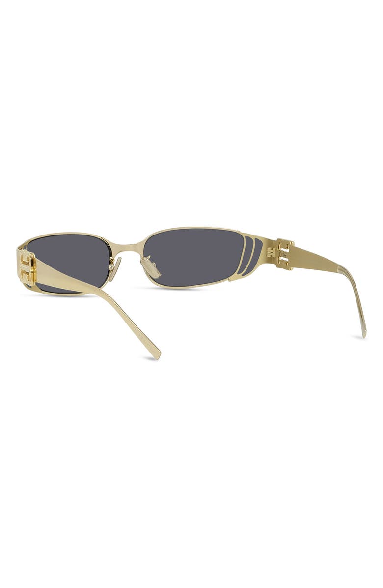 Givenchy 4G Liquid 55mm Rectangular Sunglasses, Alternate, color, Shiny Endura Gold / Smoke