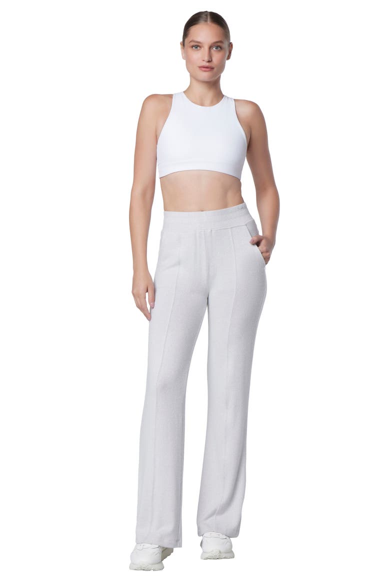 Long Wide Leg Pants, Alternate, color, VAPOR HEATHER
