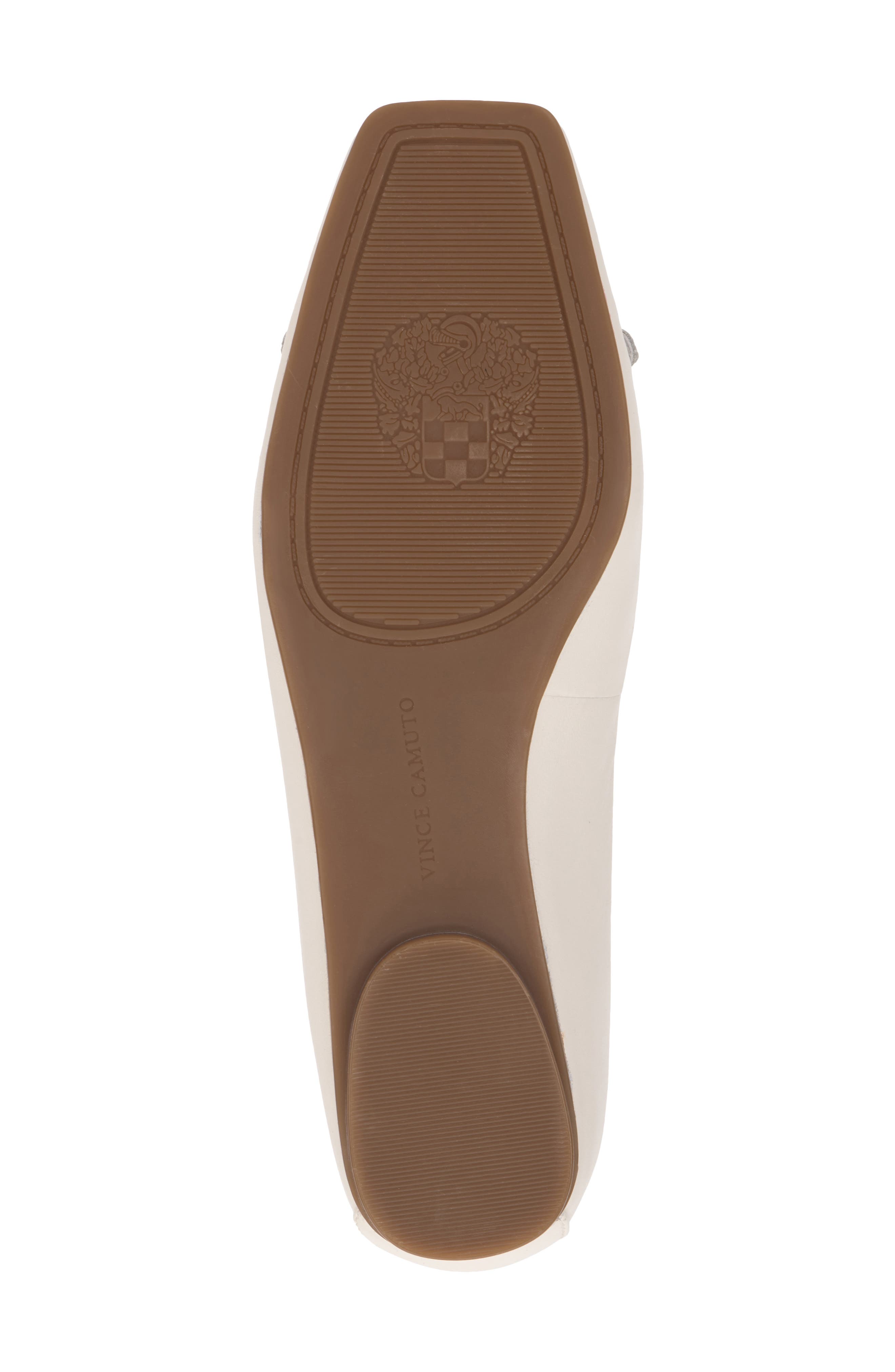 Vince Camuto Virna Square Toe Flat, Alternate, color, Coconut Cream