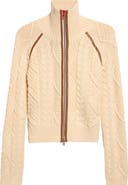 DIESEL® M-Intelle Cotton & Wool Cable Zip Cardigan