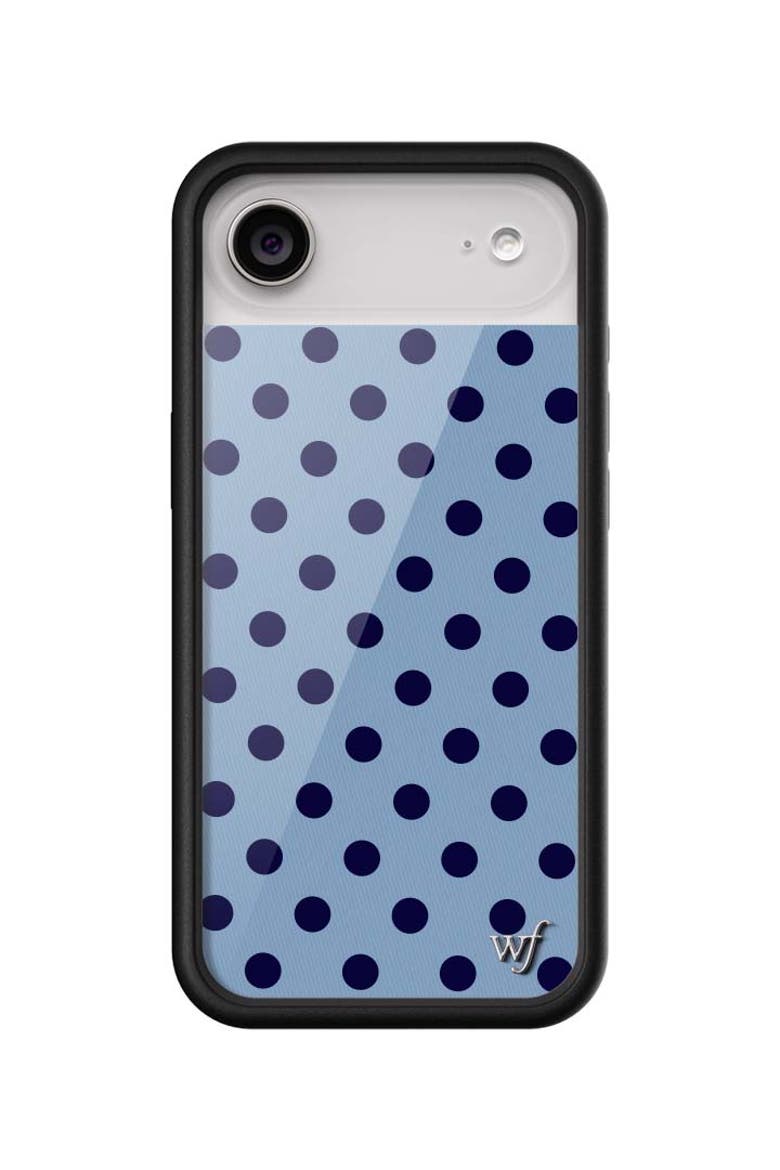 Polka Dot | Blue and Navy Blue iPhone 17/17e/Air/17 Pro/17 Pro Max Case, Main, color, iPhone Air