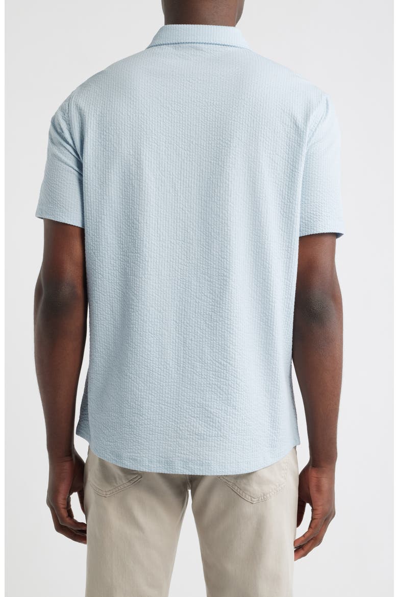 Manny Short Sleeve Knit Button-Up Shirt, Alternate, color, FRESH BLUE