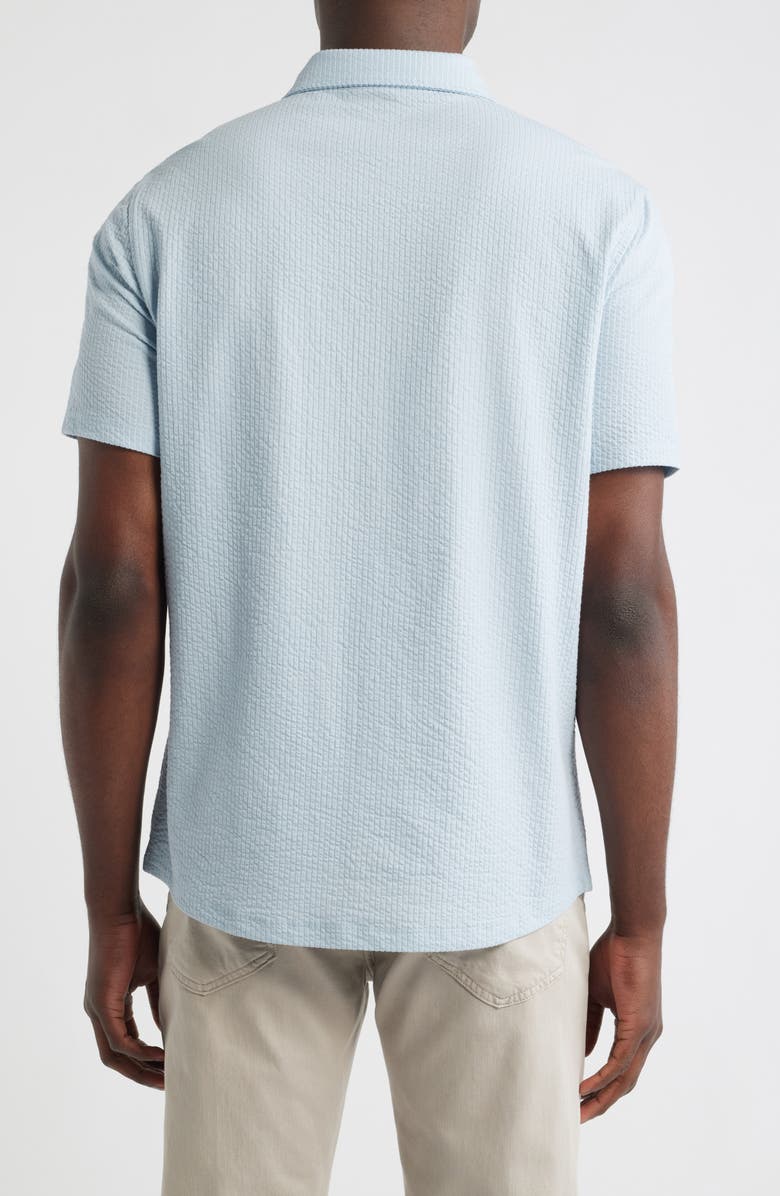 Robert Barakett Manny Short Sleeve Knit Button-Up Shirt, Alternate, color, 