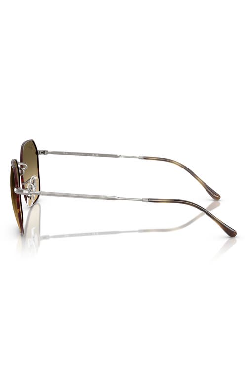 Ray Ban Ray-ban 55mm Gradient Geometric Sunglasses In Brown Grad