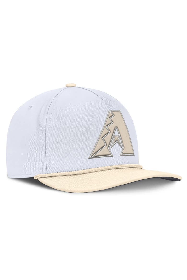 Men's Nike  White/Cream Arizona Diamondbacks Pro Performance Snapback Hat, Alternate, color, White