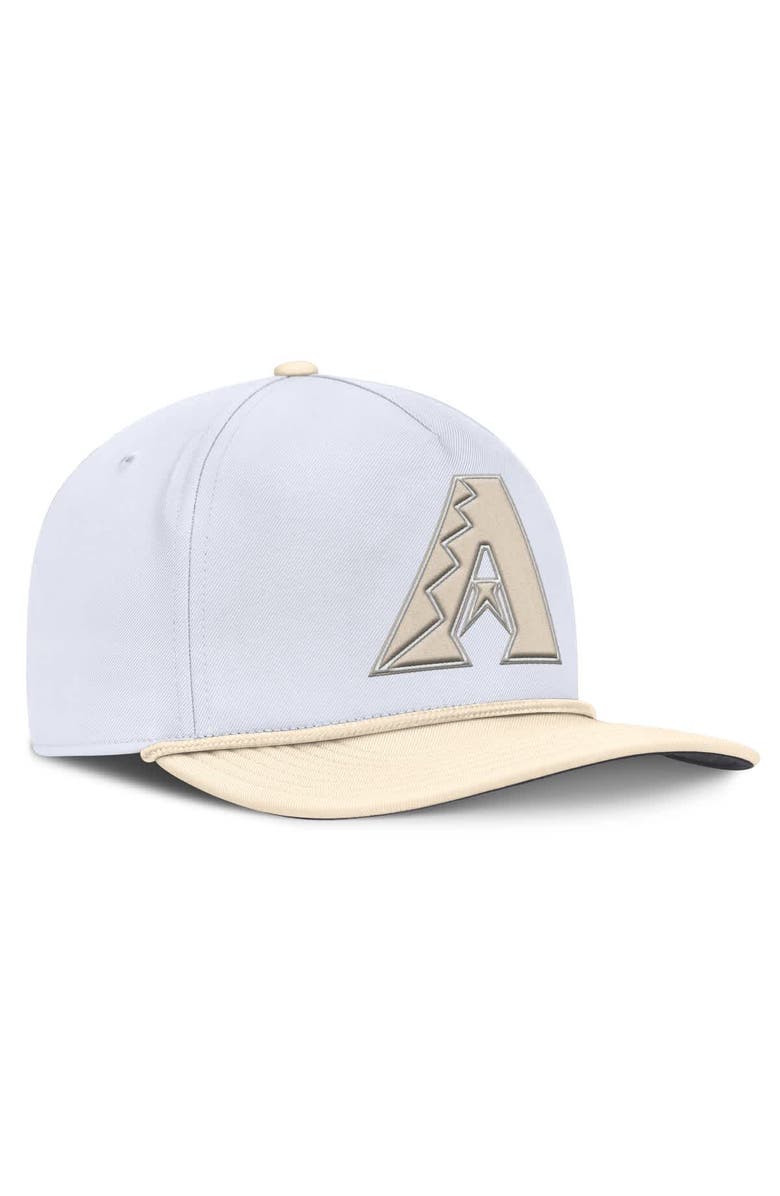 Nike Men's Nike White/Cream Arizona Diamondbacks Pro Performance Snapback Hat, Alternate, color, White