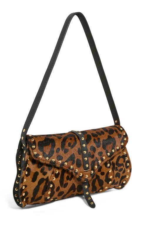 Aimee Armour Novelty Genuine Calf Hair Baguette Shoulder Bag
