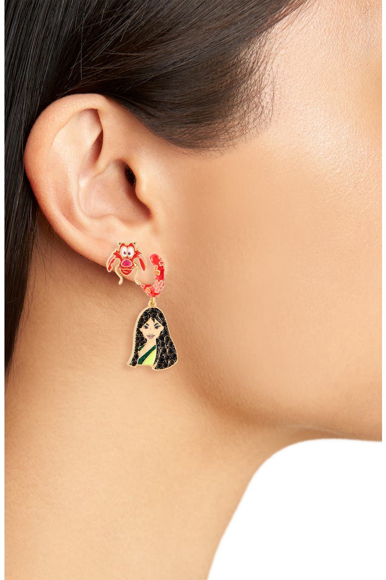 Disney Mulan and Mushu Earring Set, Alternate, color, MULTI