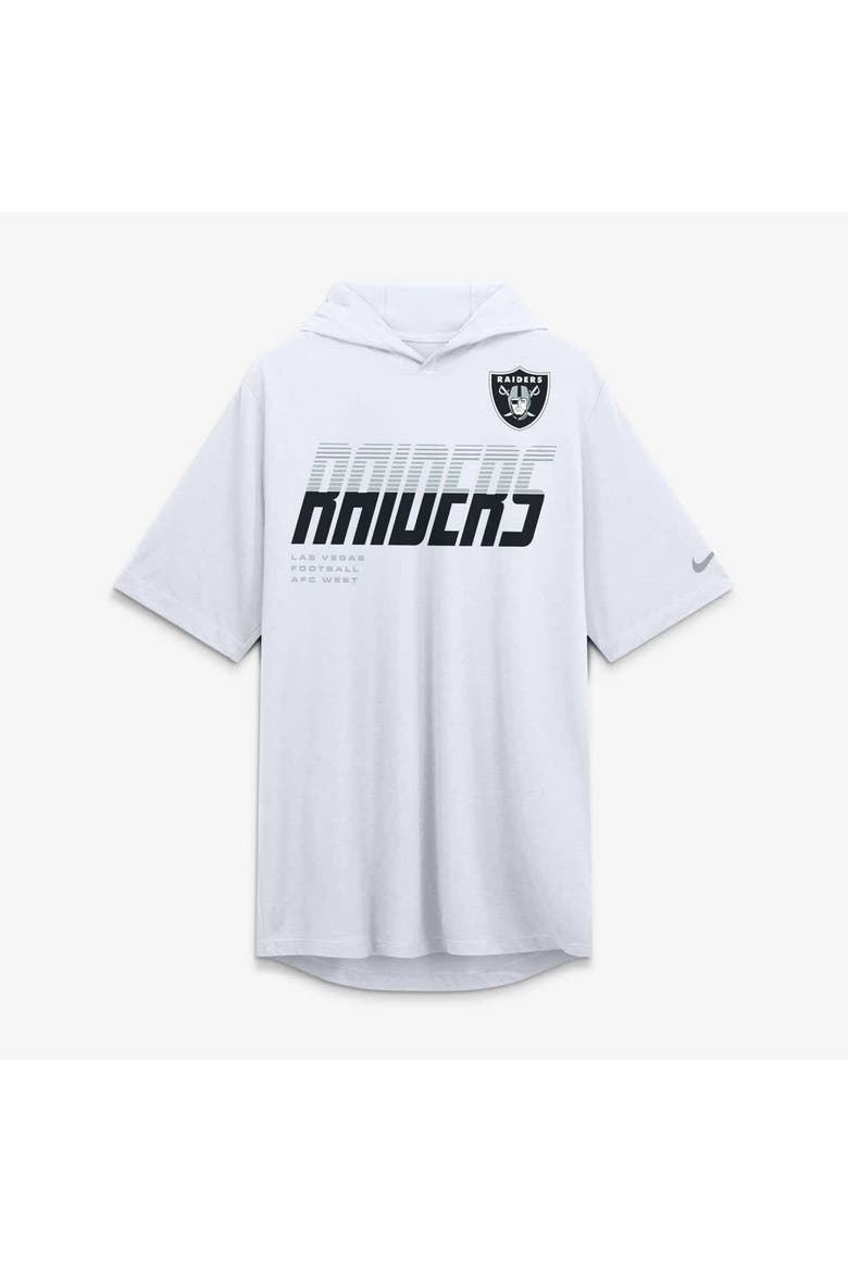 Men's Nike White Las Vegas Raiders Tri-Blend Hooded T-Shirt, Alternate, color, White