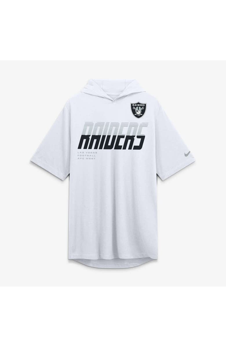 Nike Men's Nike White Las Vegas Raiders Tri-Blend Hooded T-Shirt, Alternate, color, White