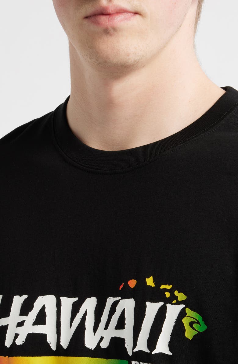 Rip Curl Hawaii Gritty Cotton Graphic T-Shirt, Alternate, color, Black