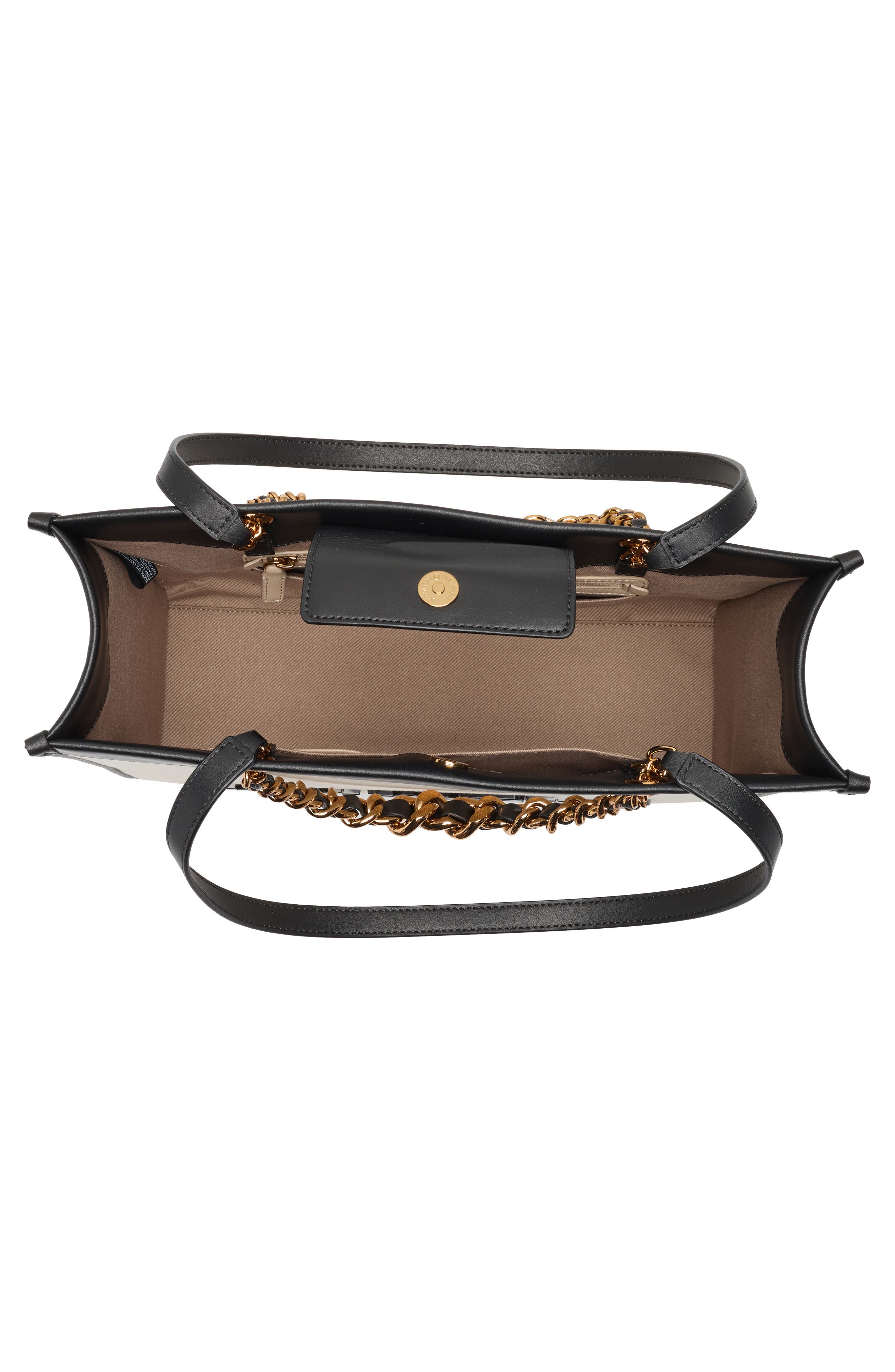 KARL LAGERFELD PARIS Savoie Tote Bag, Alternate, color, Natural/ Black