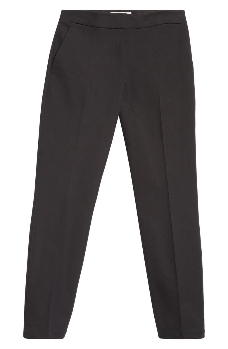 Lafayette 148 New York Manhattan Techno Stretch Twill Ankle Skinny Pants, Alternate, color, Black