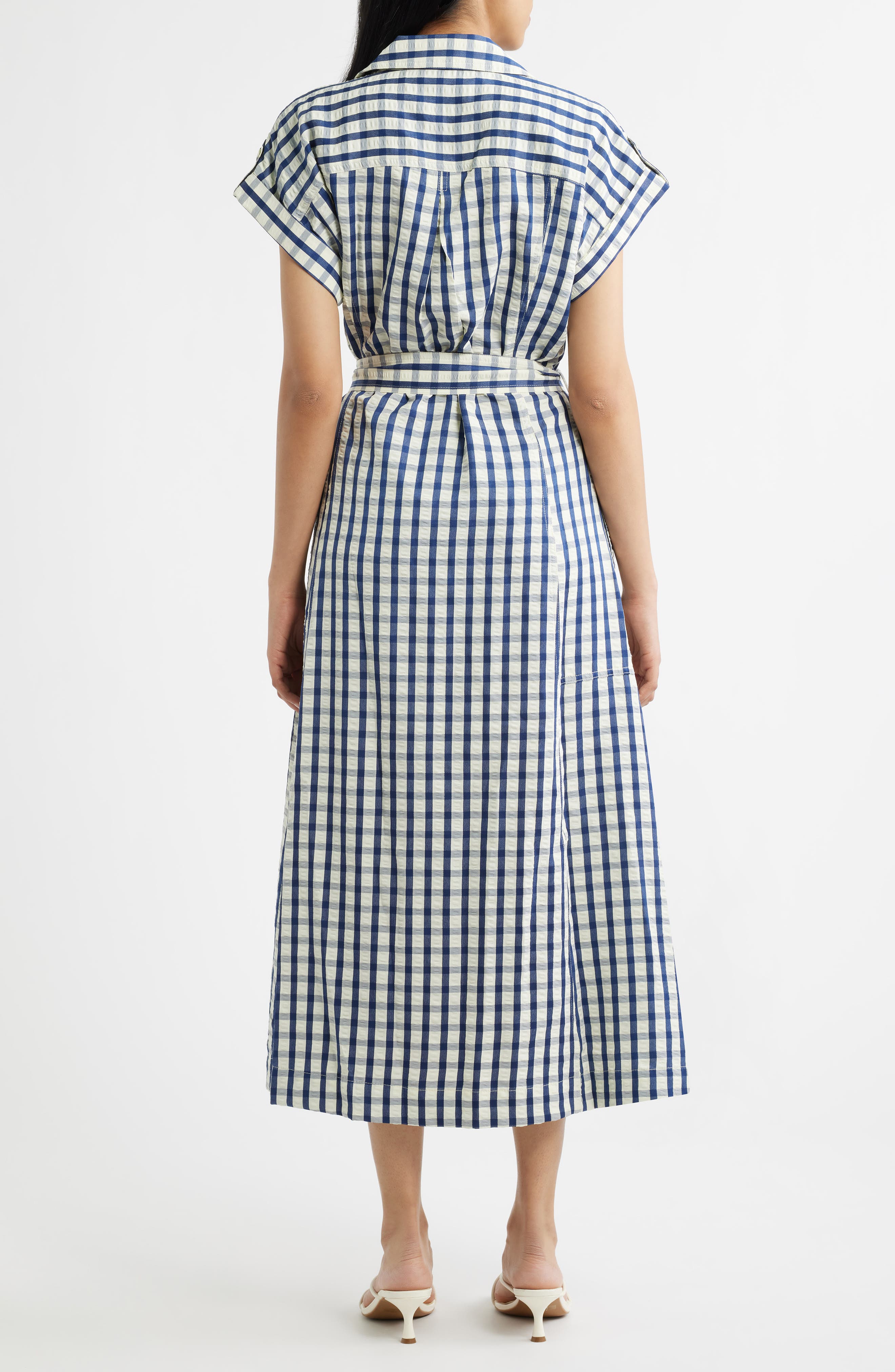 Portia Stripe Maxi Shirtdress - image 4