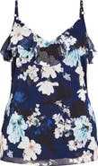 City Chic Shy Orchid Floral Ruffle Camisole