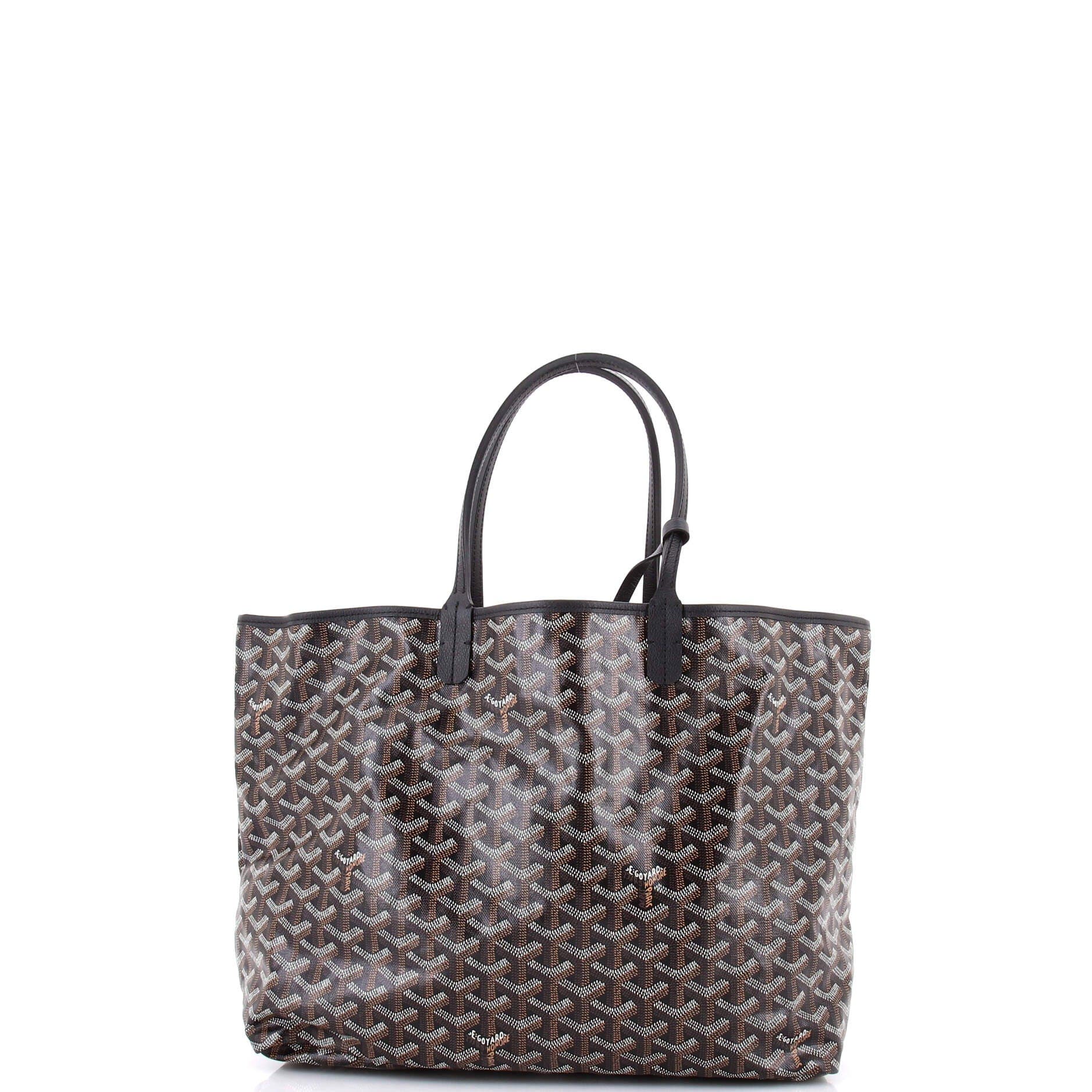 Pre-Owned Goyard Saint Louis Tote Coated Canvas PM, Alternate, color, Black