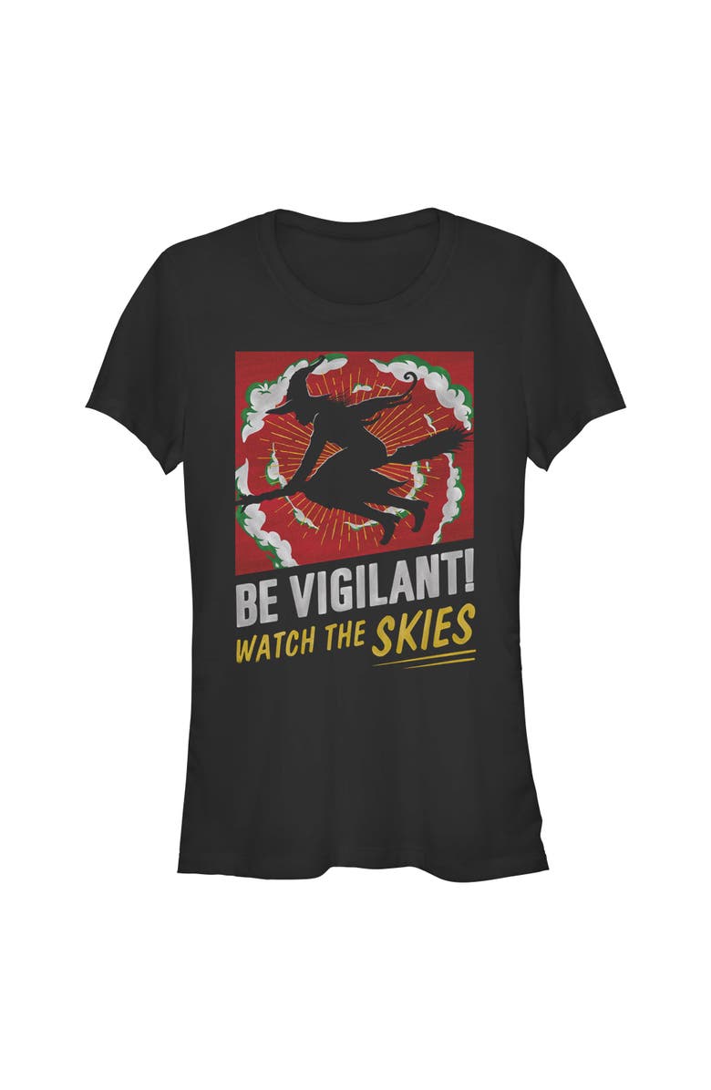 Wicked: For Good Junior's Wicked For Good Elphaba Watch the Skies Graphic T-Shirt, Main, color, Black