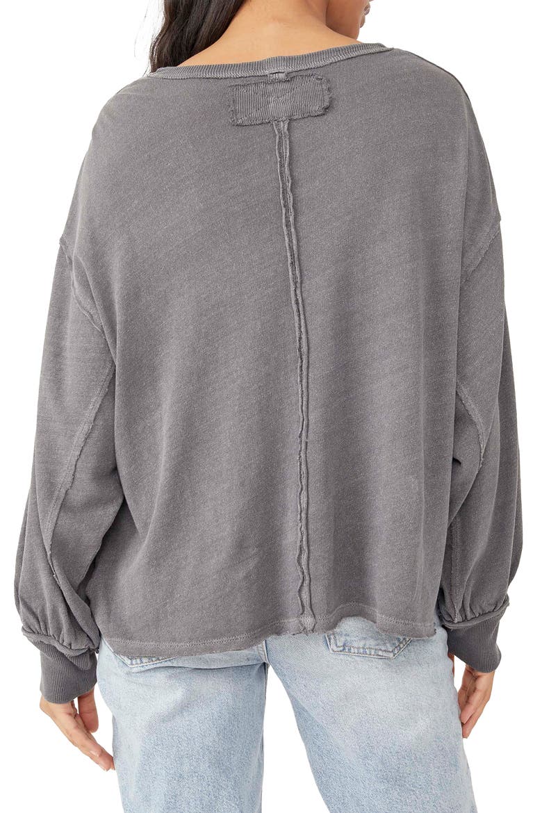 Ready for This Long Sleeve T-Shirt, Alternate, color, WASHED BLACK