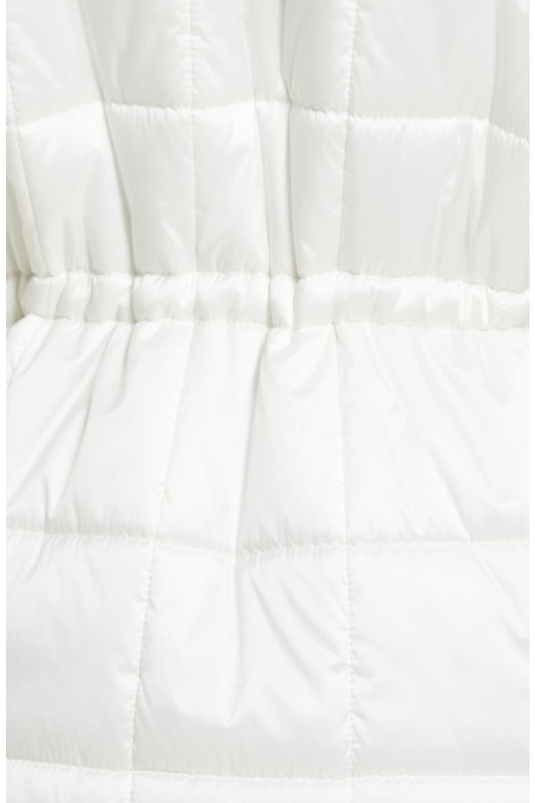 Hooded Quilted Jacket, Alternate, color, WHITE SNOW