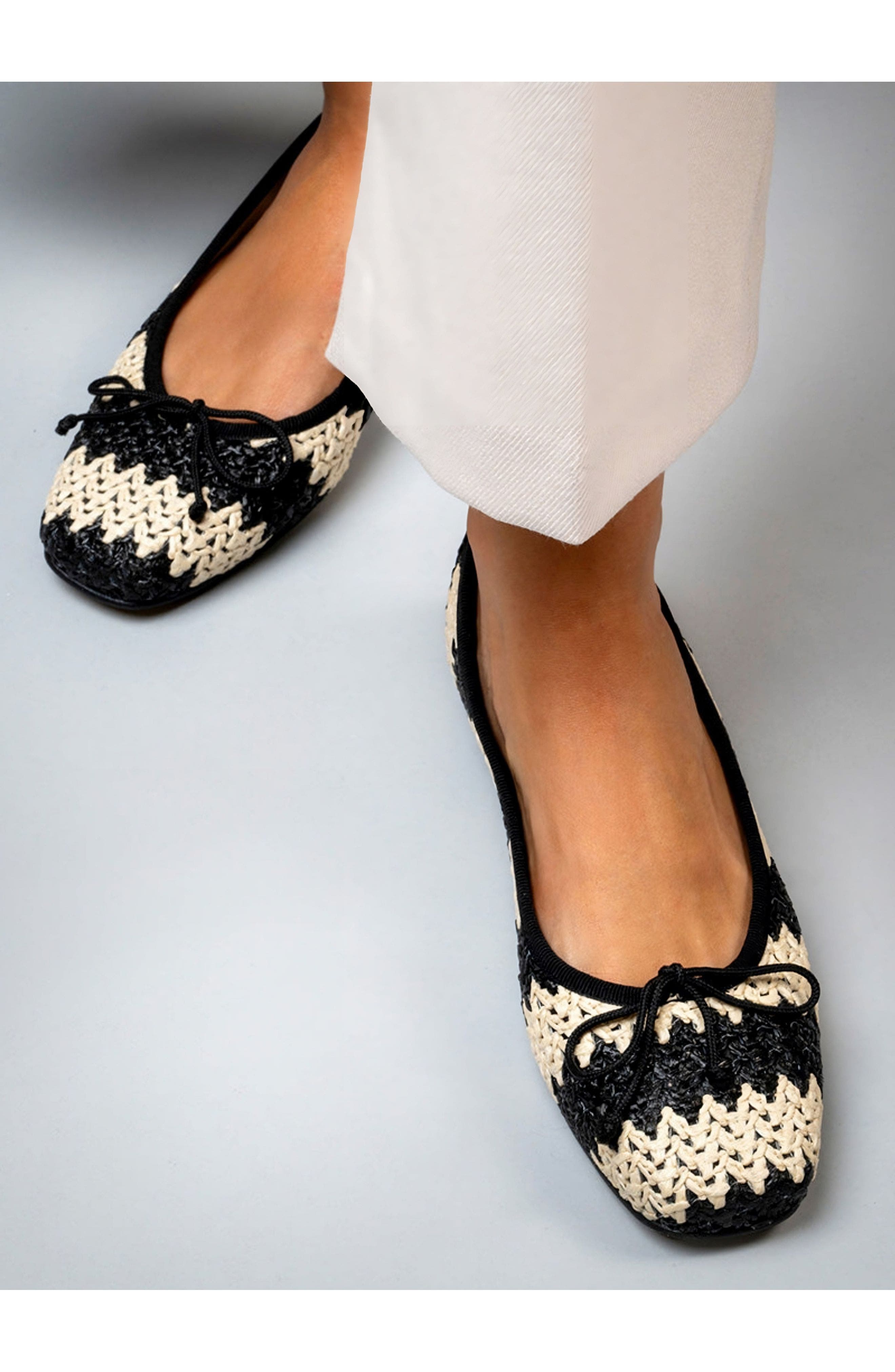 Lucy Ballet Flat, Alternate, color, raffia