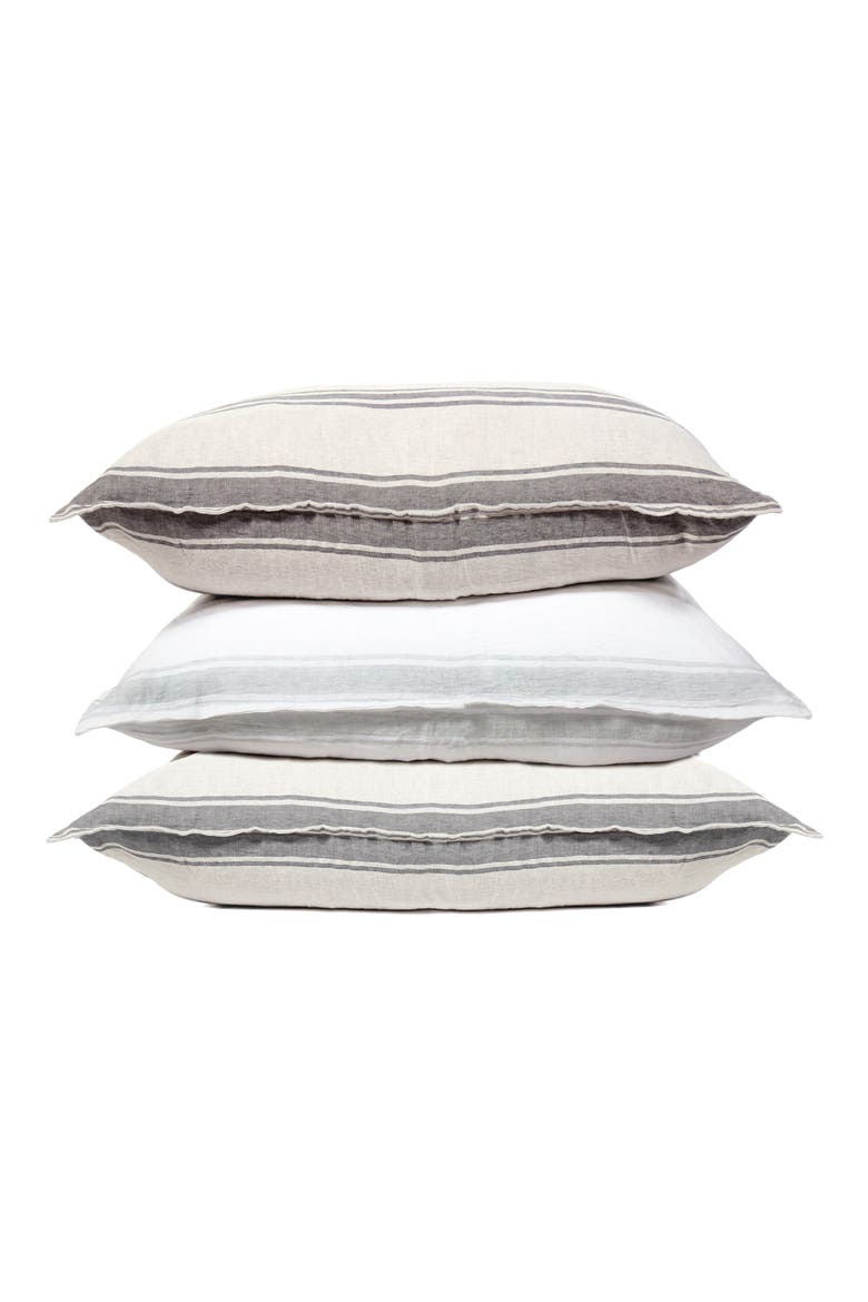 Big Jackson Linen Accent Pillow, Alternate, color, WHITE/OCEAN