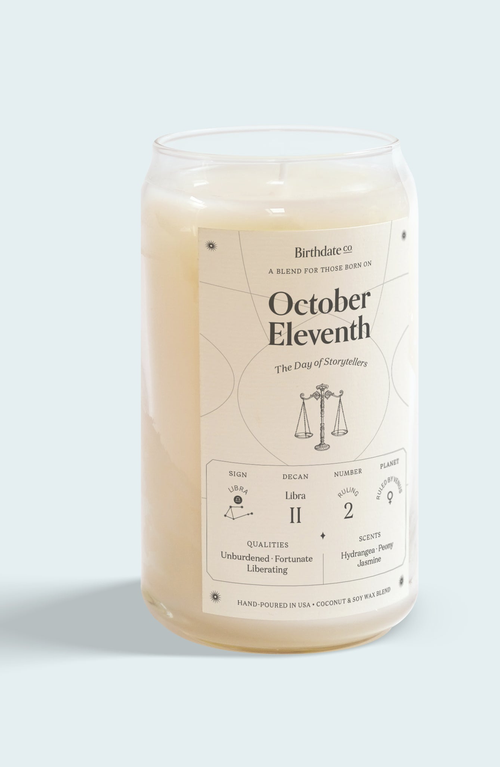 Birthdate Co. The October Birthday Candle In October 11th