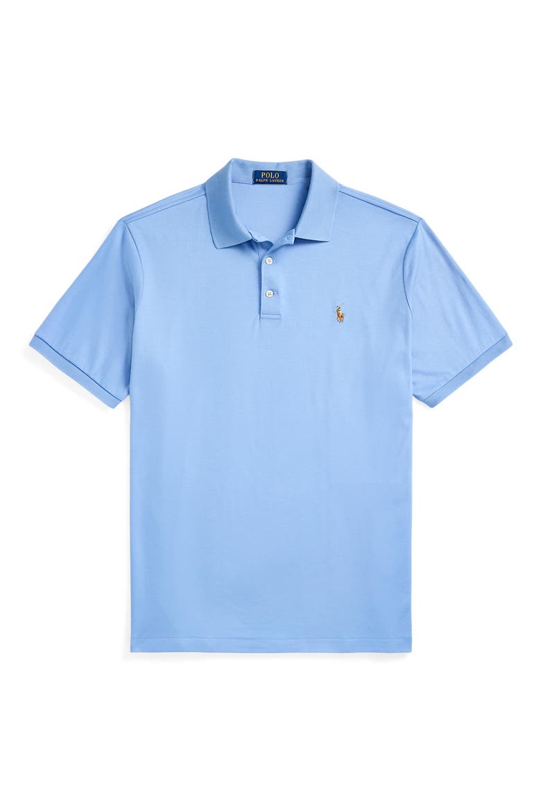 Solid Cotton Jersey Polo, Alternate, color, SKY BLUE