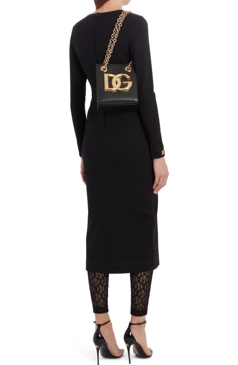 Dolce&Gabbana 3.5 Leather Bucket Bag, Alternate, color,