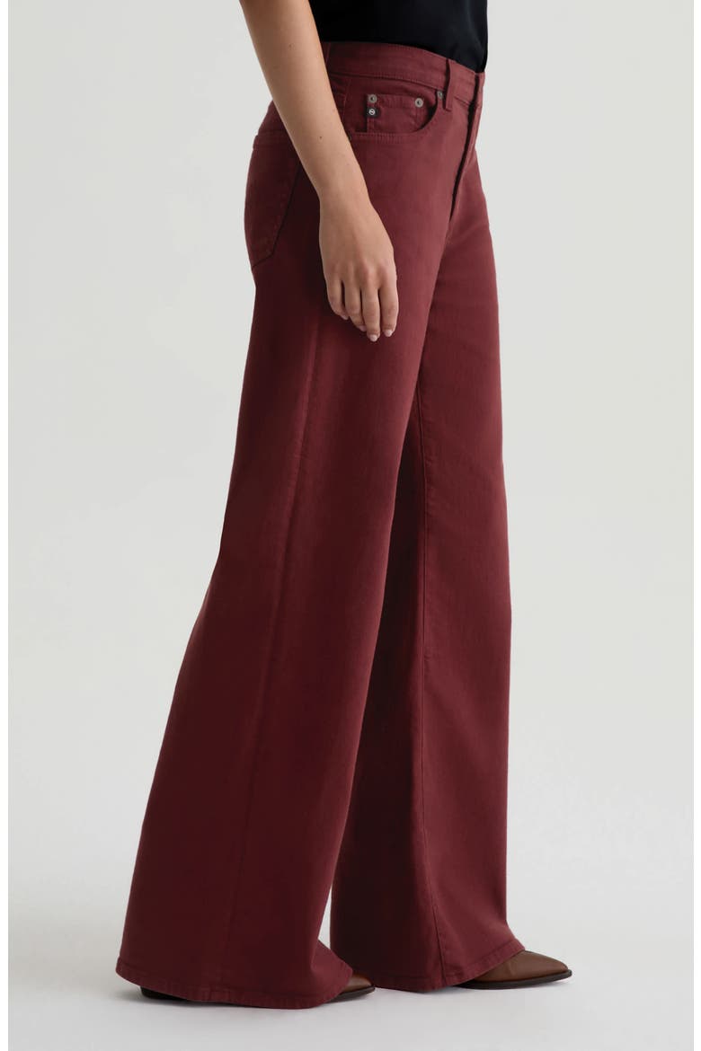 Saige Wide Leg Jeans, Alternate, color, CRANBERRY