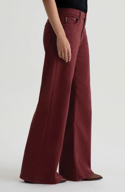Ag Saige Wide Leg Jeans In Brown
