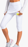 BloqUV Bloquv Women's Skort With Capri Leggings With Sun And Uv Protection