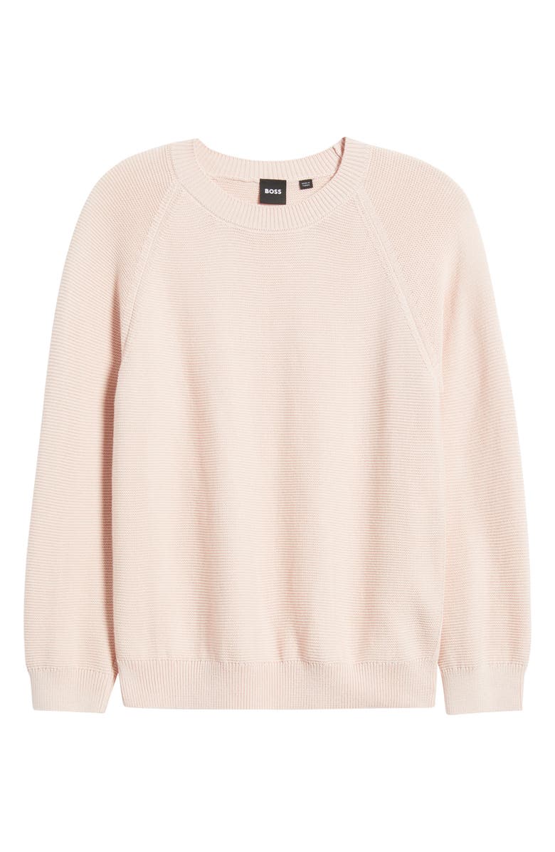 BOSS Fovila Crewneck Sweater, Alternate, color, Light Pink