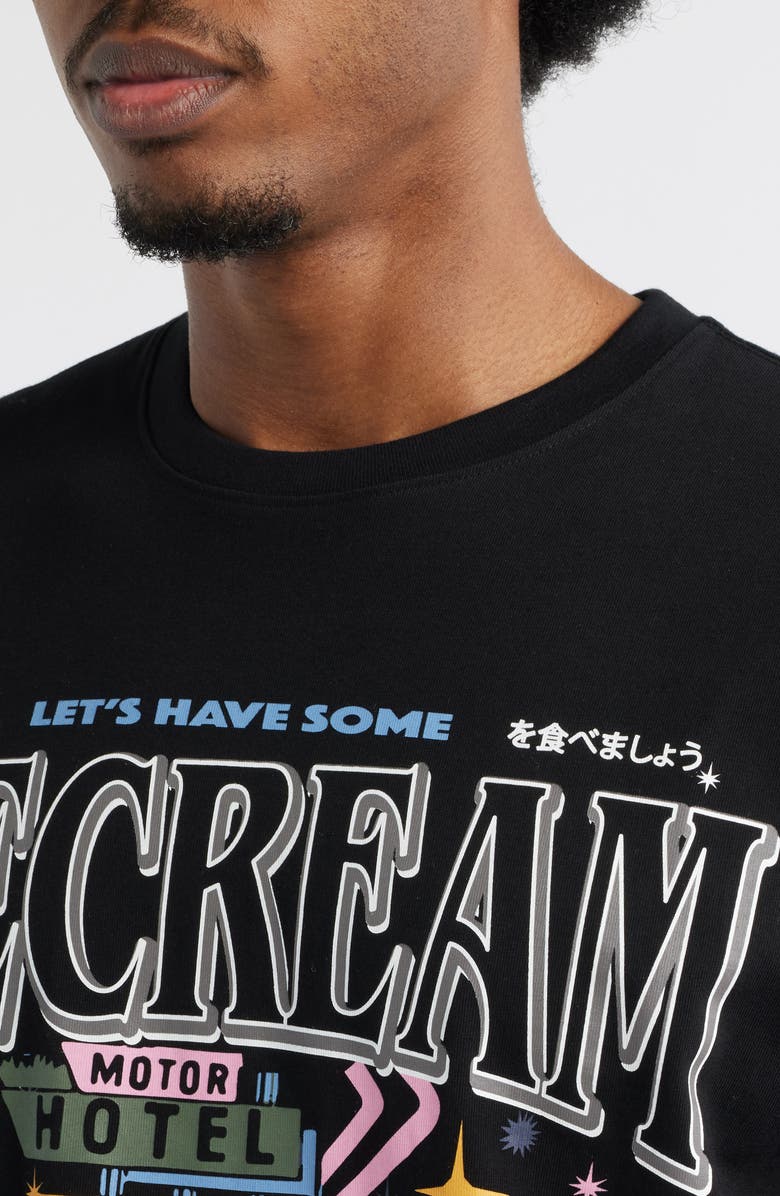 ICECREAM Store Front Cotton Graphic T-Shirt, Alternate, color, Black