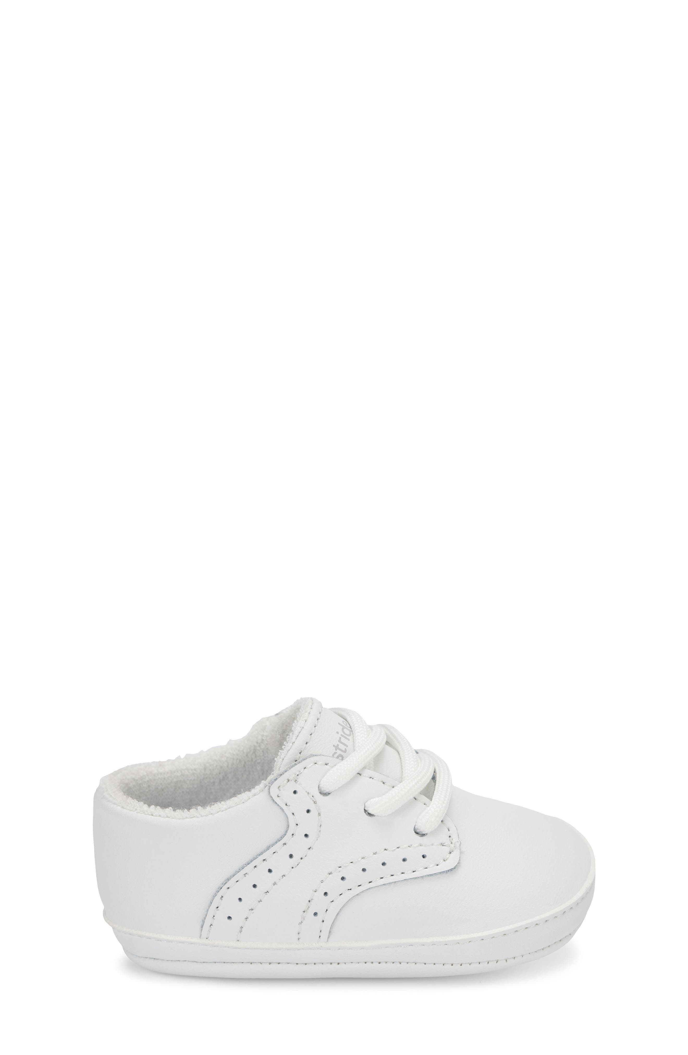 Kids' PW Cris Leather Sneaker, Alternate, color, WHITE