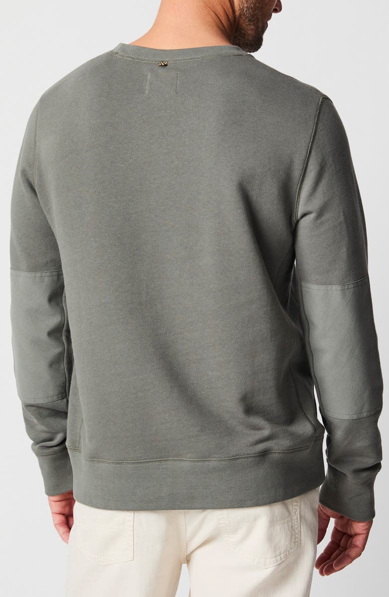 Billy Reid Dock Elbow Patch Sweatshirt, Alternate, color, 