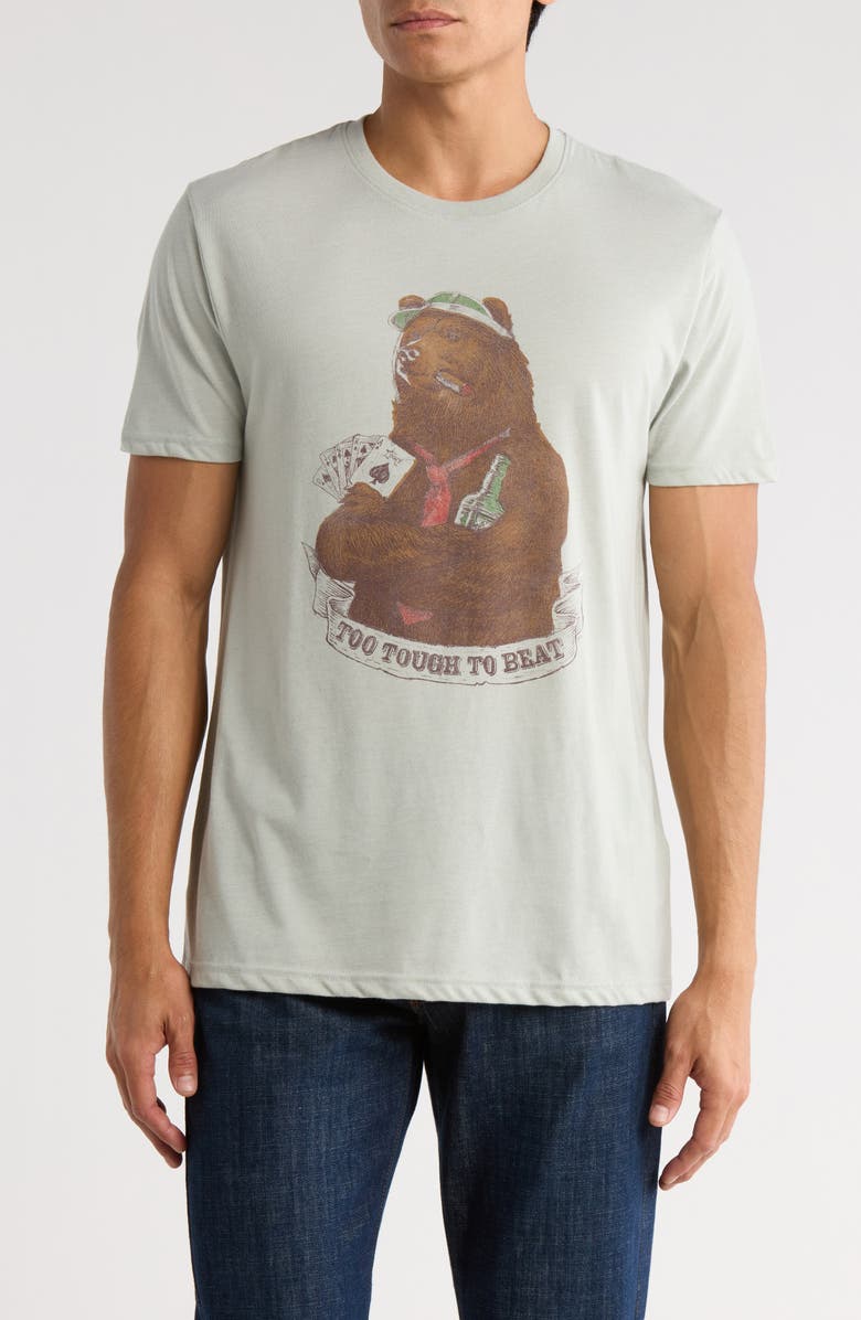 Lucky Brand Bear Graphic T-Shirt, Main, color, Belgian Grey