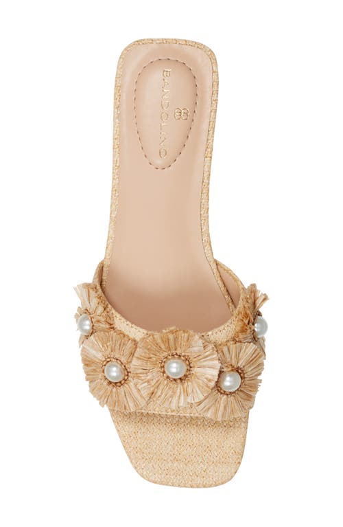 Bandolino Marcell Slide Sandal In Light Natural