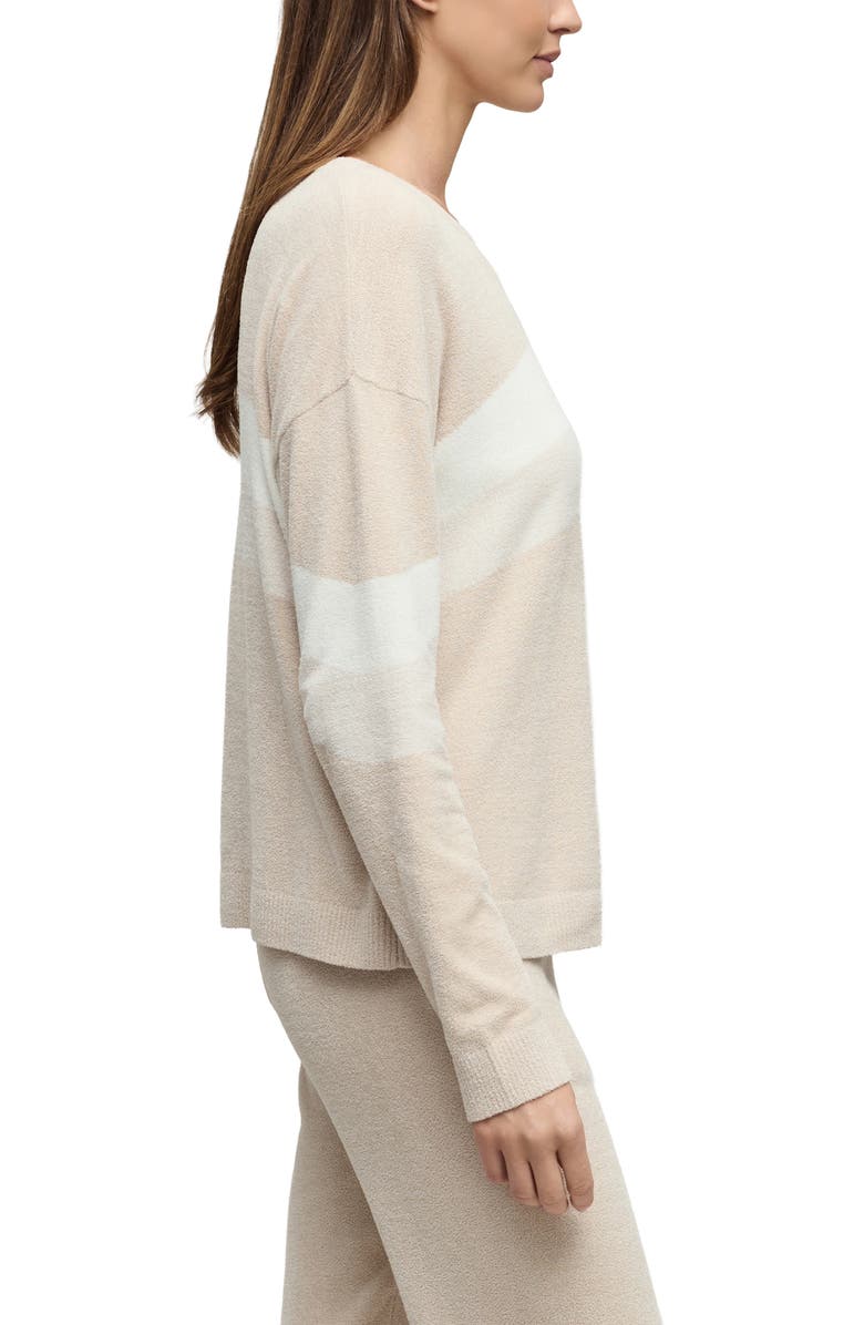 Barefoot Dreams<sup>®</sup> CozyChic<sup>®</sup> Ultra Lite<sup>®</sup> Wavy Colorblock Pullover Sweater, Alternate, color, Stone Multi