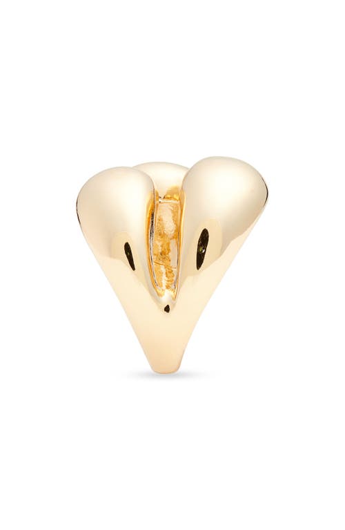 Open Edit Triple Orb Puffy Ring In Gold