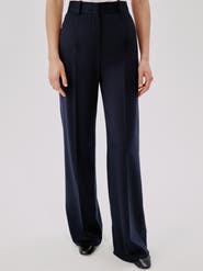 Another Tomorrow WIDE LEG SUIT PANT