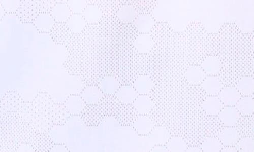 Tailorbyrd Honeycomb Textured Performance Polo In Dove White