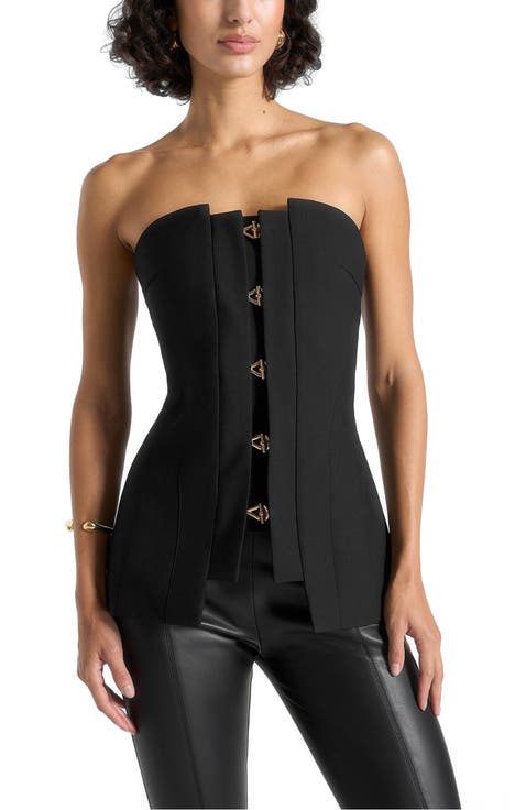 Viviane Clasp Detail Bandeau Top