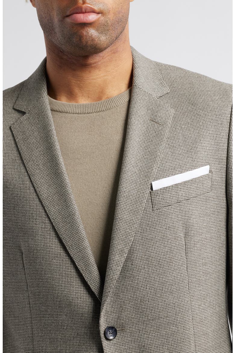 Hutson Microcheck Stretch Wool Sport Coat, Alternate, color, GREY