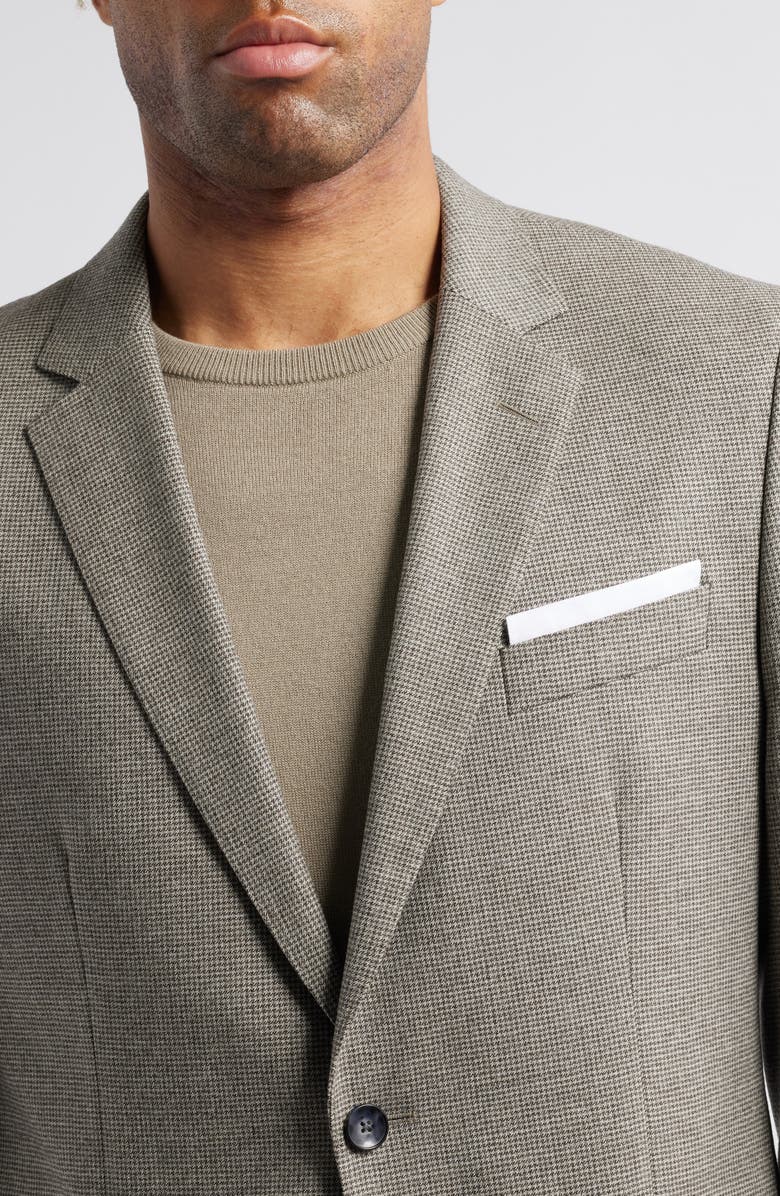 BOSS Hutson Microcheck Stretch Wool Sport Coat, Alternate, color, Grey