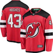 FANATICS Men's Fanatics Luke Hughes Red New Jersey Devils Home Breakaway Player Jersey