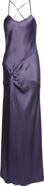 Victoria Beckham Draped Satin Camisole Gown